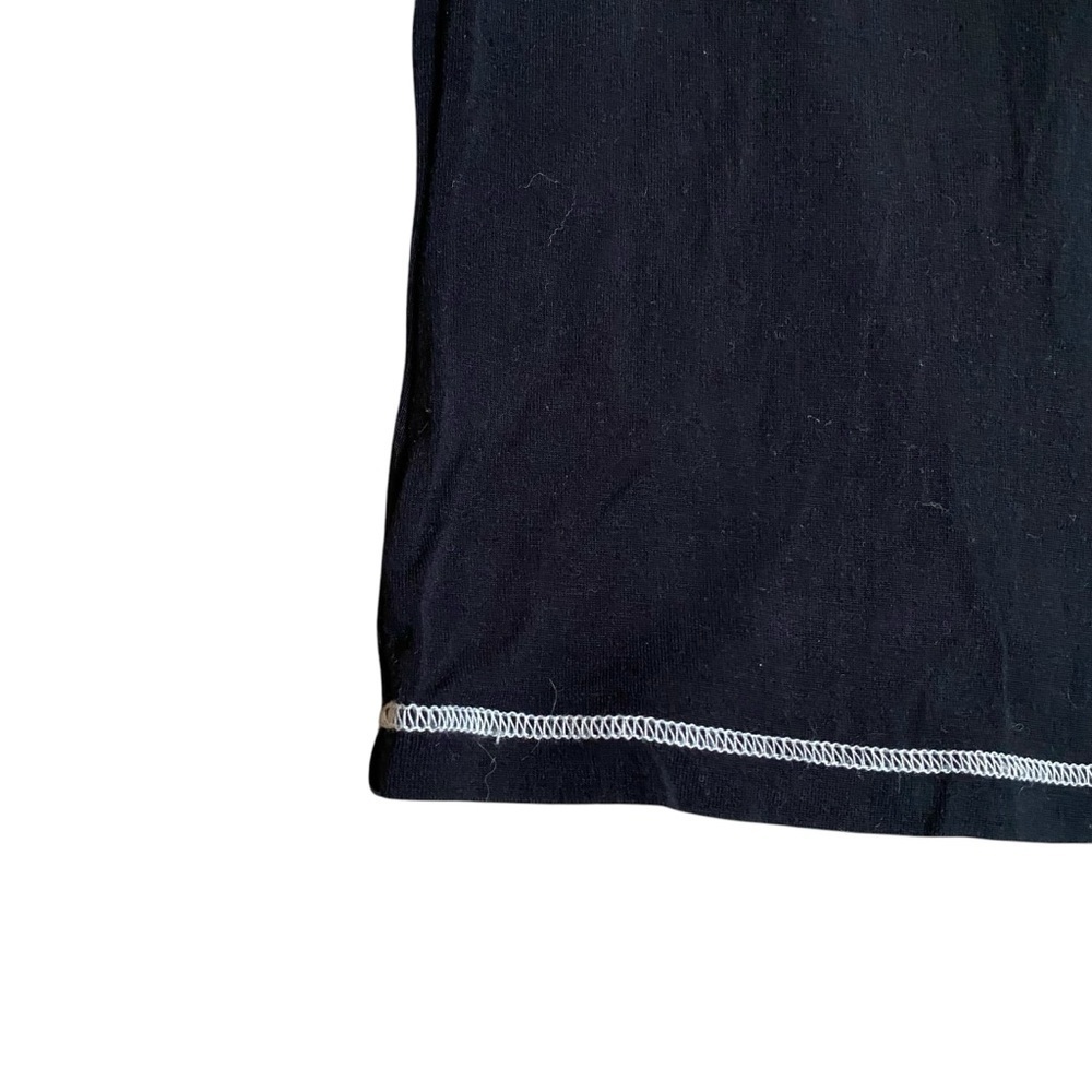 The Line By K Inez Maxi Dress XS Black Contrast Stitch Bodycon Sleeveless - Picture 8 of 12
